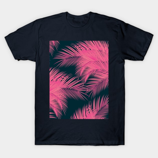 Pink Palm Trees T-Shirt by Jirka Svetlik